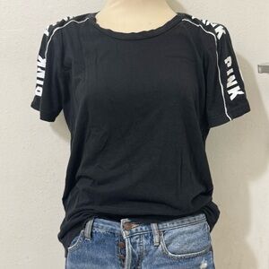 PINK Victoria's Secret Black Women's Tee
